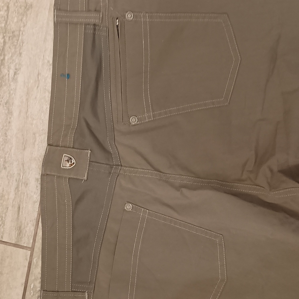 Kuhl light olive green size 14 hiking pants - Picture 5 of 8